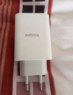 Infinix 33 wat fast charger original box wal for sall