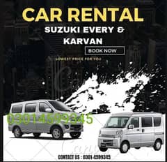 RENT A CAR+Suzuki Every+Karvn APPLIED FOR 24/7 Available 0301-4599345