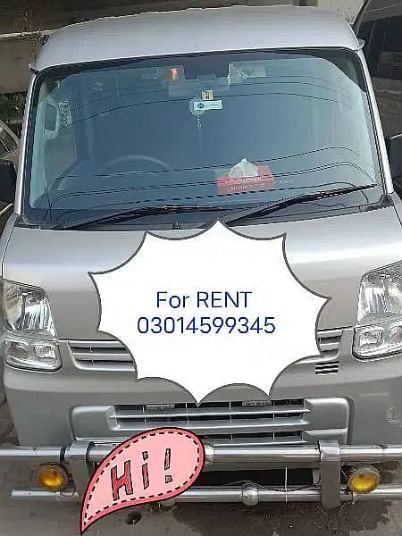 RENT A CAR+Suzuki Every+Karvan for rent   24/7 Available 0301-4599345 6