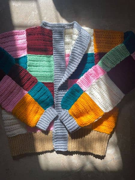 Multi Color Baggy Sweater | Sweatshirt | Cardigan | Jacket 3