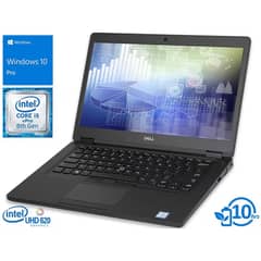 Dell Core i5 8TH Gen Laptop 8GB 256GB SSD Original Conditon Warranty