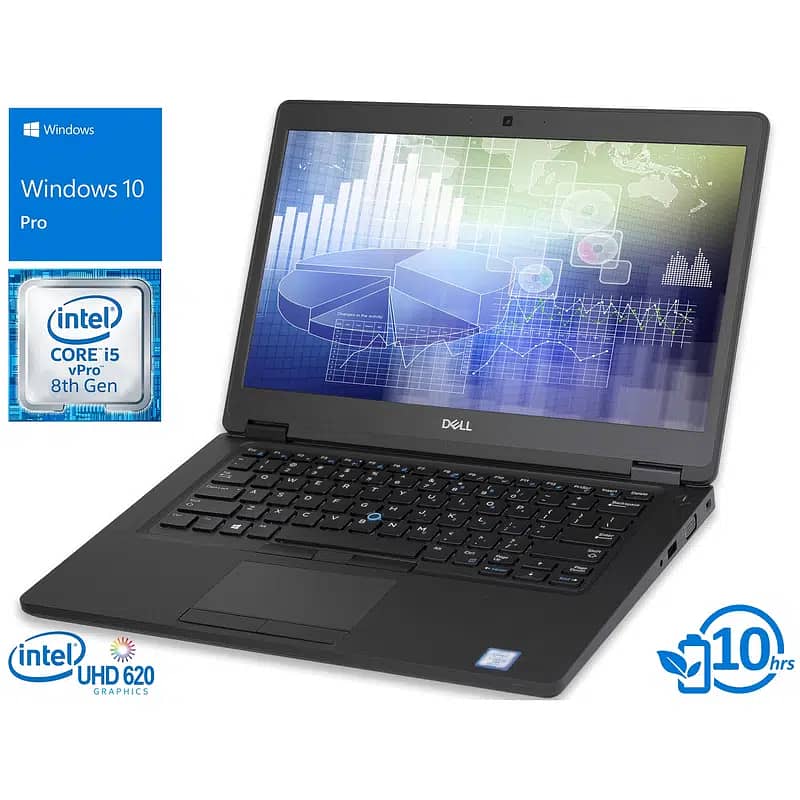 Dell Core i5 8TH Gen Laptop 8GB 256GB SSD Original Conditon Warranty 0