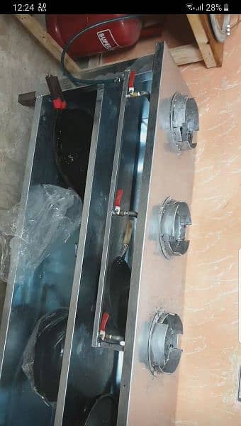 3 Stove Counter commercial stove.