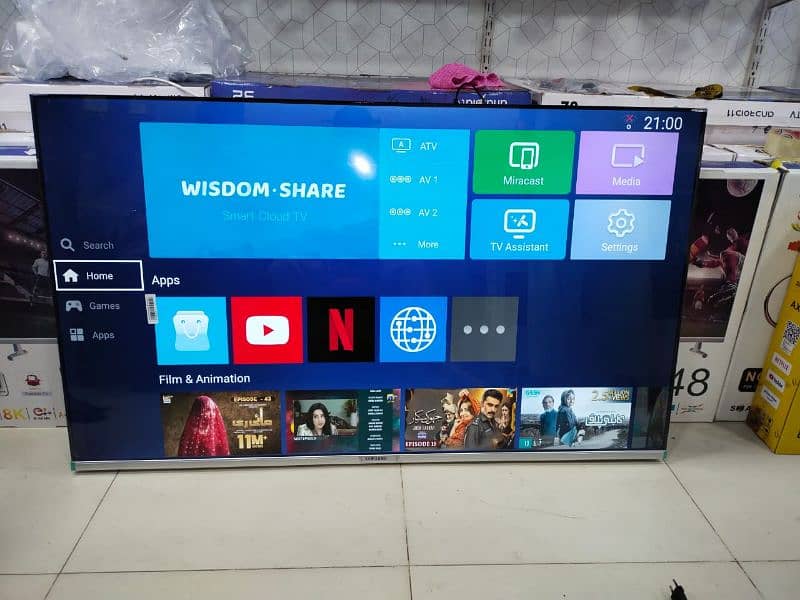 55" INCH Android led Tv UHD 4k Model 2024 (32" 42" 48" 65" 75" 86") 1