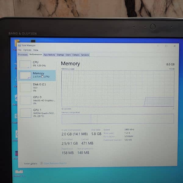 Hp Zbook 15 G4 (Workstations) 4GB Nvidia M2200 (Ci7 7820HQ) 8