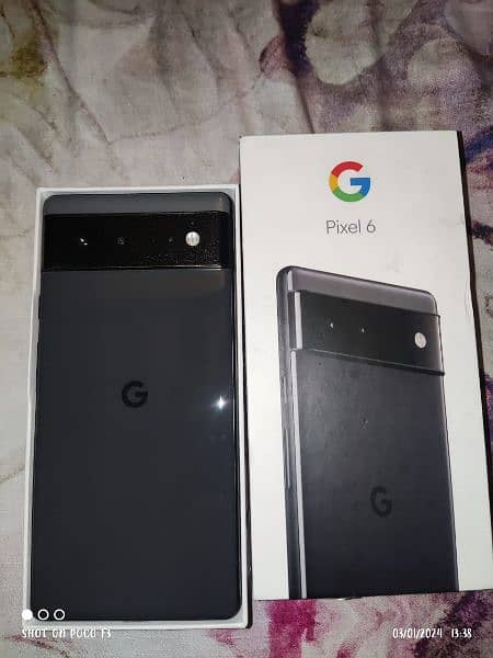 Google pixel 6 with original IMEI box and all box accessories 4