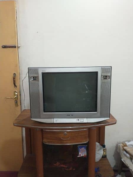 SONY 21 INCH  T V WITH TROLLEY 2
