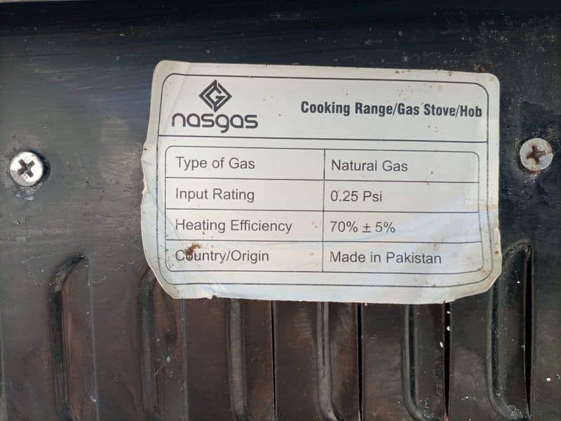 For Sale Nas Gas Cooking Range in Bahria Town phase 8 Rawalpindi 4
