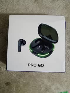 Pro 60 Wireless Chargable Earbuds Talk Time 6 Hrs Brand New