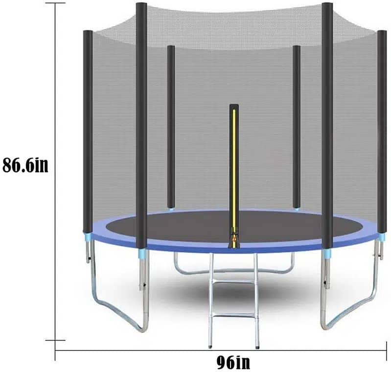 Trampolines 8 FT Round Jumping Table with Enclosure Net| 0