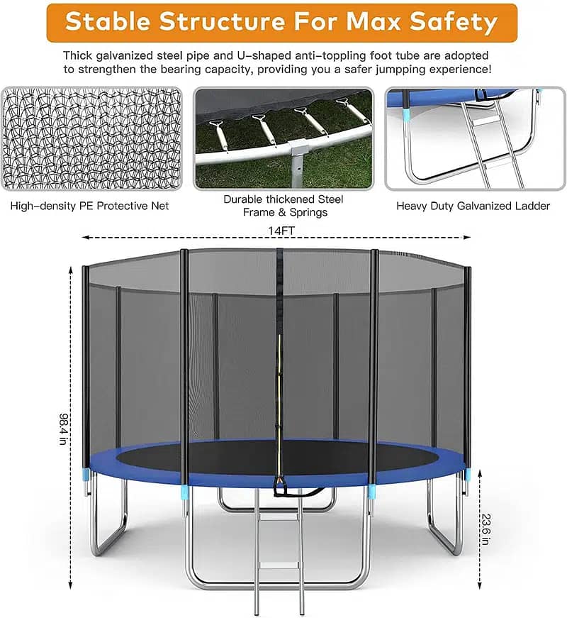 Trampoline 14FT|Best Exercise Equipment| 2