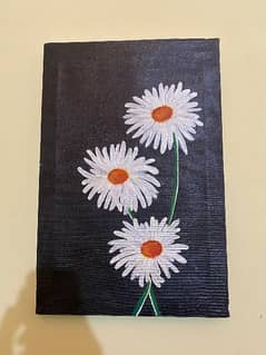 Beautiful flower painting on canvas. 0