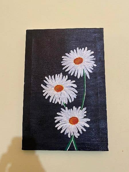 Beautiful flower painting on canvas. 3