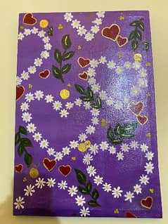 Beautiful heart style painting on canvas for sell