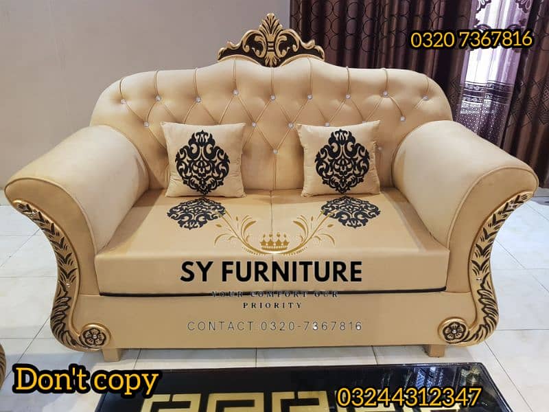 New Luxury sofa set 6 seater 7