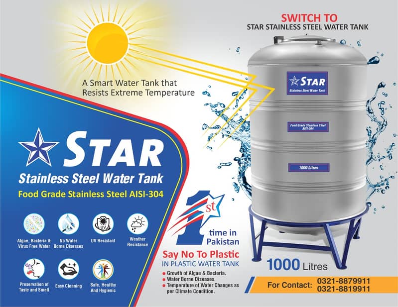 Water Tank Stainless Steel 1000 Litres/Water Storage Tanks/Water Tanks 2