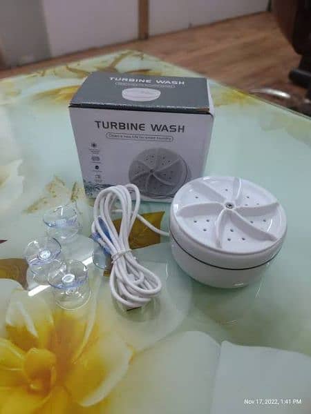 Mini Portable Ultrasonic Turbine Washing Machine 3
