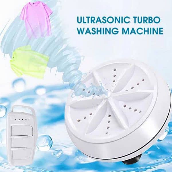 Mini Portable Ultrasonic Turbine Washing Machine 4