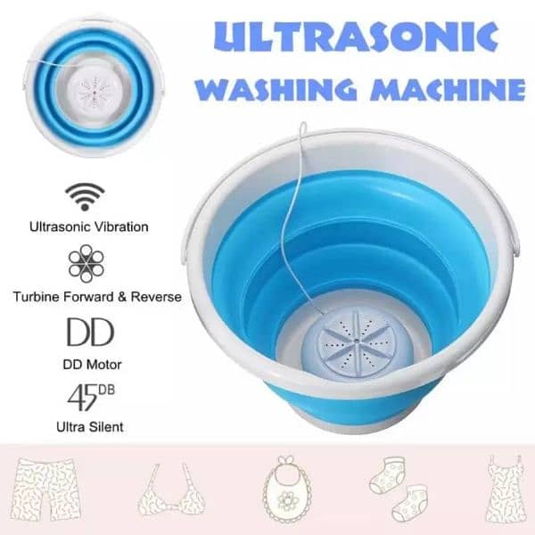 Mini Portable Ultrasonic Turbine Washing Machine 5