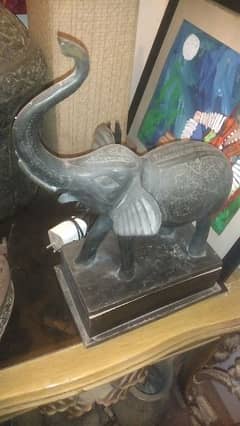 beautiful African brass elephant good size What's app 03188545977 0