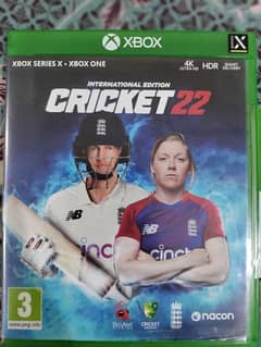 Cricket 22 For Xbox one/ Xbox series s/x