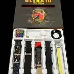 Ultra 10 Smart Watch with 10 Straps and Case