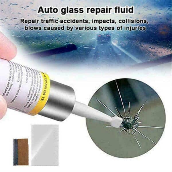 Efficient Windshield Fix Fluid Quick Auto Repair Kit For Cracked Glass 2