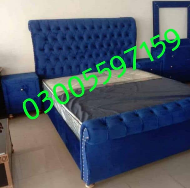 valvet bed ful cushion king size shape color complete set dressing 5