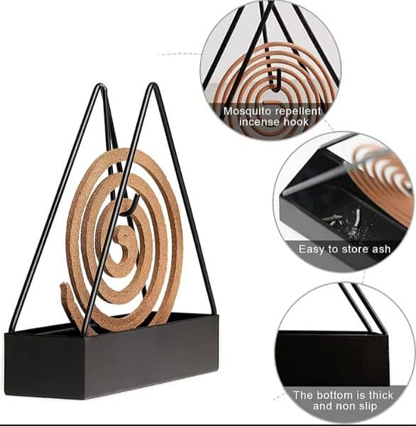 Coil Stand Mosquito Coil Holder Metal Stand Rack Hook For Room decor 0