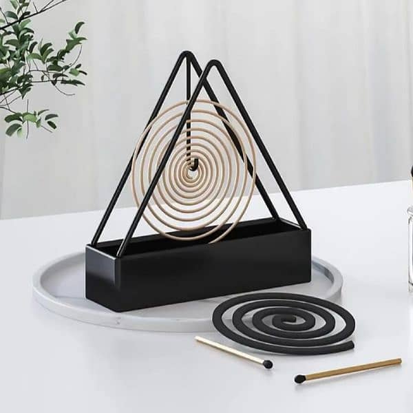 Coil Stand Mosquito Coil Holder Metal Stand Rack Hook For Room decor 1