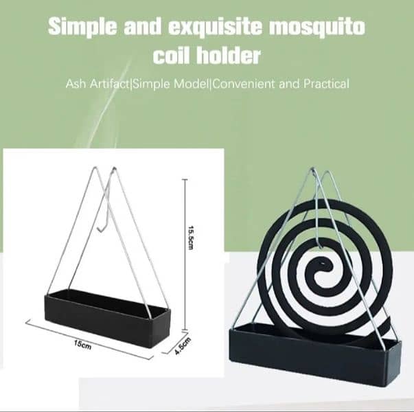Coil Stand Mosquito Coil Holder Metal Stand Rack Hook For Room decor 3
