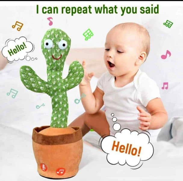 Dancing Cactus Toy - Recording & Talking Toy - Educational Toy - Gift 1