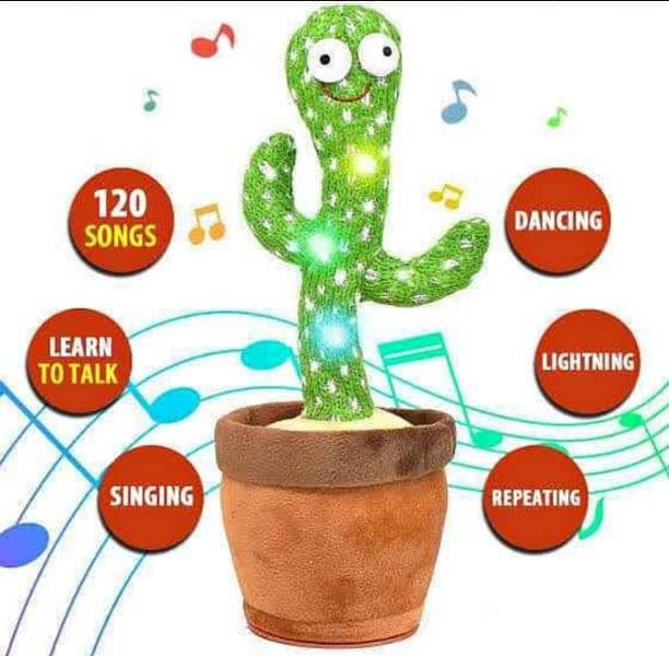 Dancing Cactus Toy - Recording & Talking Toy - Educational Toy - Gift 3