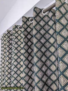 1 Pc Velvet Jacquard Printed Curtains . . . . Cash on Delivery