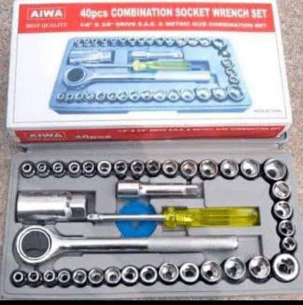 Aiwa Tool 40 Pieces Car Tool Set Mechanical Repairing Hand Wrench Kit 4