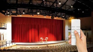 Auditorium Curtain Motor | Remote Control | Stage Curtain 100 Feet