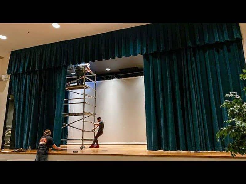 Auditorium Curtain Motor | Remote Control | Stage Curtain 100 Feet 1