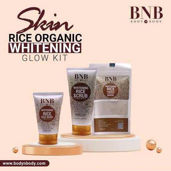 BNB Rice glowing kit pack of 3 1