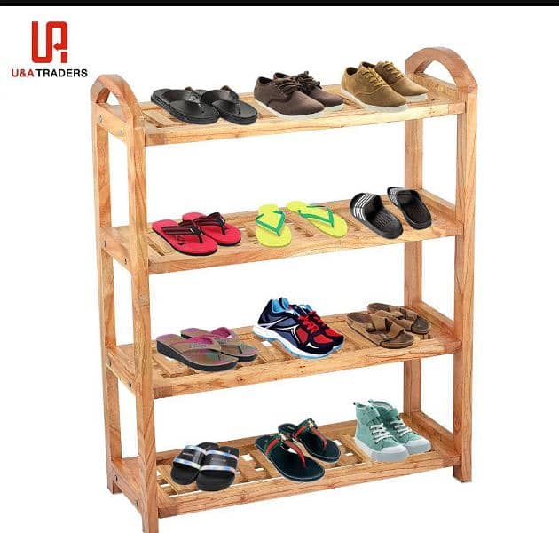 Wooden shoes Rack with Cash on delivery facility 0