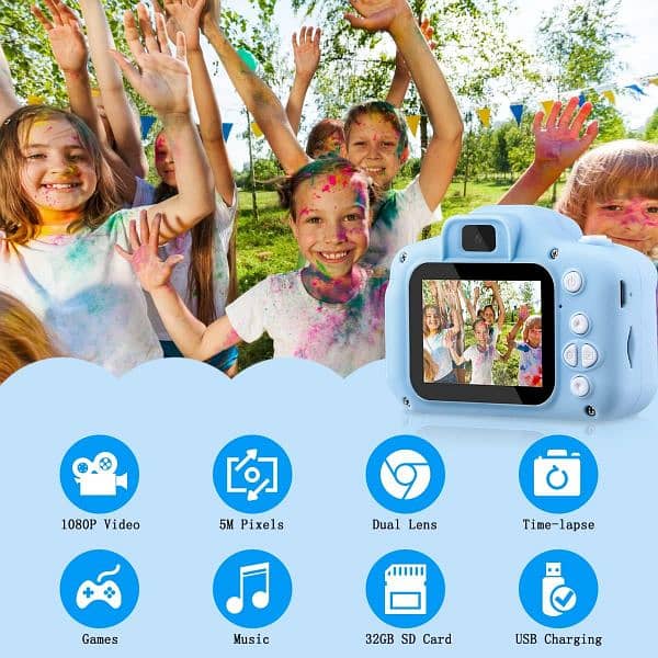 GREPRO q1 Kids Camera, 2.0 Inch Kids Digital Camera 1