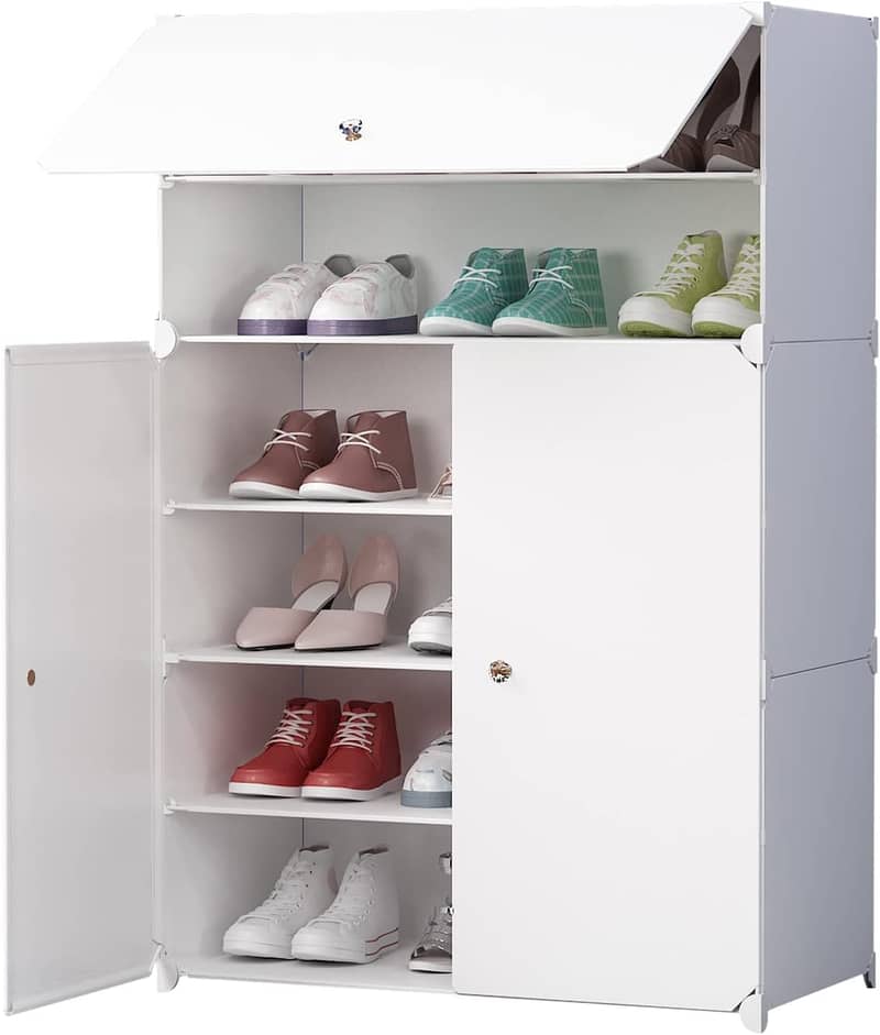 Diy Plastic 3 Tier Shoe Rack Organizer Storage Shoe Cabinet 2
