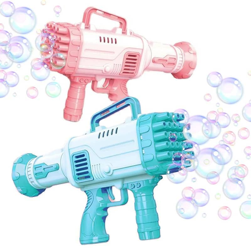 Bubble Machine Toy, 32 Holes Bazooka Bubble Machine 1