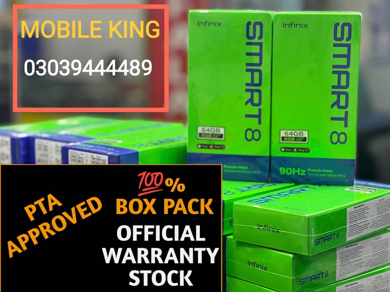 INFINIX SMART 8 PRO BOX PACK PTA APPROVE ZERO 30 NOTE 30 NOTE 40 PRO 4