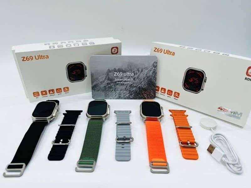 Z69 Ultra 49mm Good Quality with 2 free Straps & protection film 3