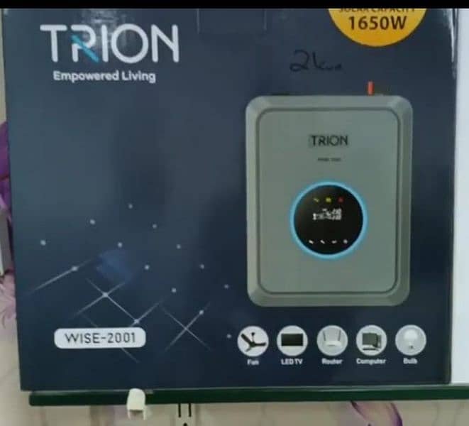 Trion Wise-2001 Solar Inverter 2000VA 1800 watts (Solar 1650 W] 1