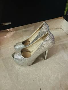 Silver Bridal shoes