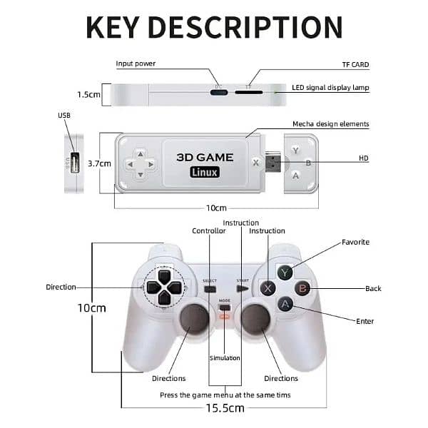 Y6 game stick 4k HD 2