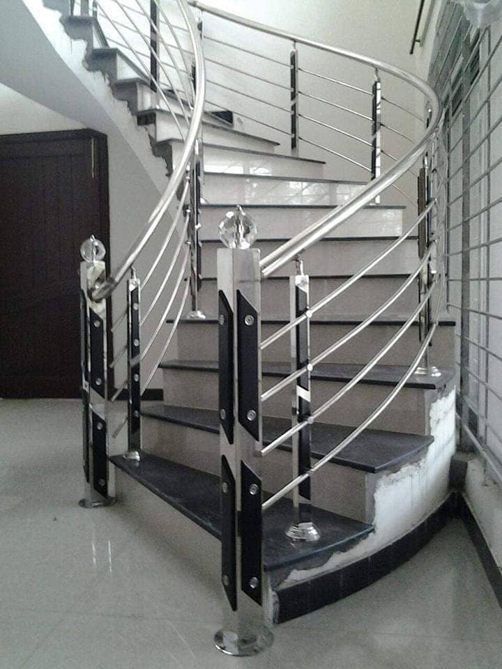 Main Gate, Safety Grill, Doors, Chogaths, Stairs, Railling, SS, frame 10