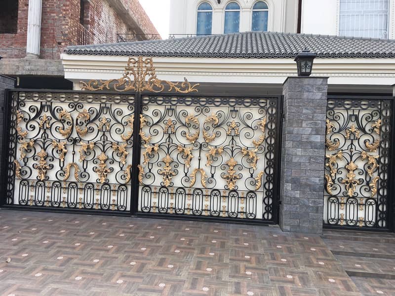 Main Gate, Safety Grill, Doors, Chogaths, Stairs, Railling, SS, frame 12