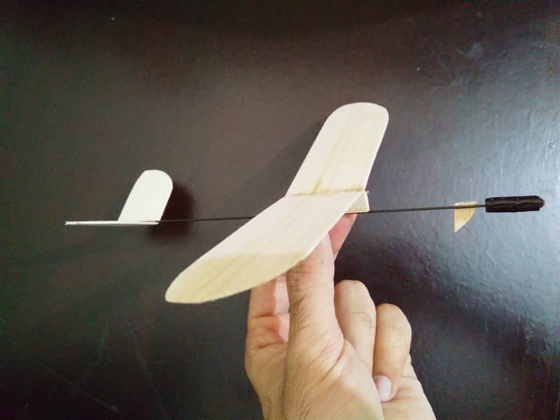 Airplane glider Balsa free flight, STEAM science 1